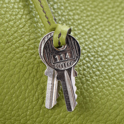 Hermes Taurillon Clemence Birkin 35 Vert Anis 9 of 41