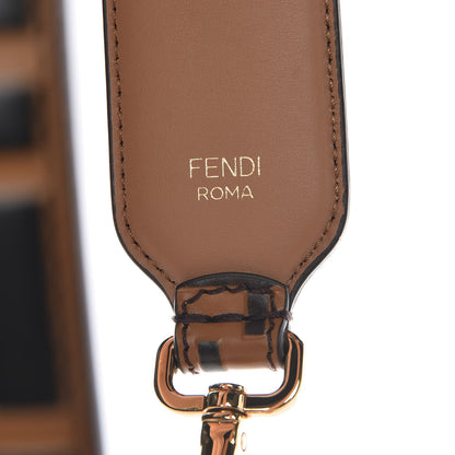 Fendi Calfskin FF 1974 Embossed Strap You Tobacco Black 4 of 5
