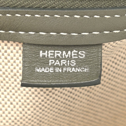 Hermes Toile Natural Barenia Polochon Mademoiselle Bag 4 of 8