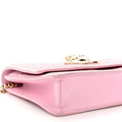 Versace Vitello Crystal Palazzo Evening Bag Pink 8 of 10