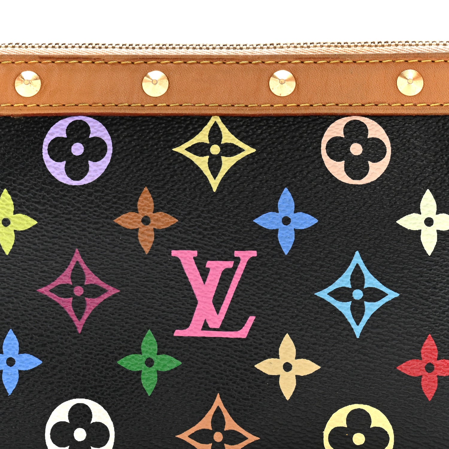 Louis Vuitton Monogram Multicolor Pochette Accessories Black 14 of 29