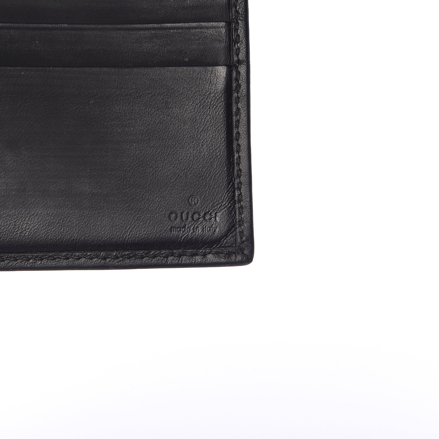 Gucci Guccissima Web Board Bi-Fold Wallet Black 6 of 6