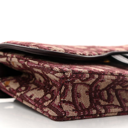 Christian Dior Oblique Saddle Belt Bag Bordeaux 10 of 12