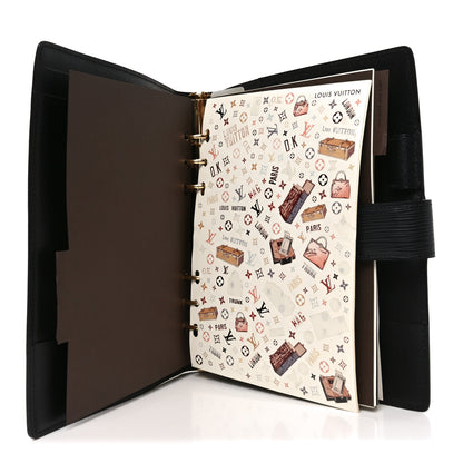 Louis Vuitton Epi Large Ring Agenda Cover Black 6 of 7