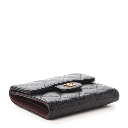 Chanel Caviar Quilted Compact Flap Wallet Black 4 of 12