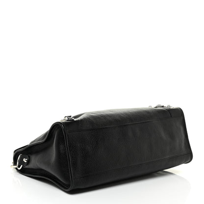 Balenciaga Chevre Silver Metallic Edge Hardware City Black 5 of 11