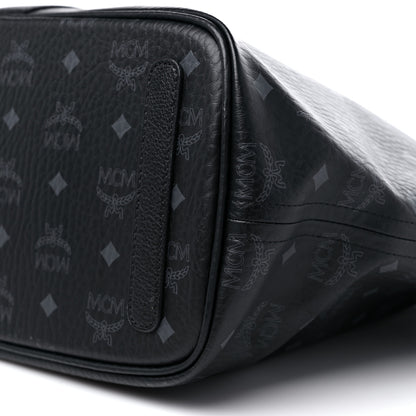 MCM Visetos Medium Liz Reversible Shopper Tote Black 9 of 14