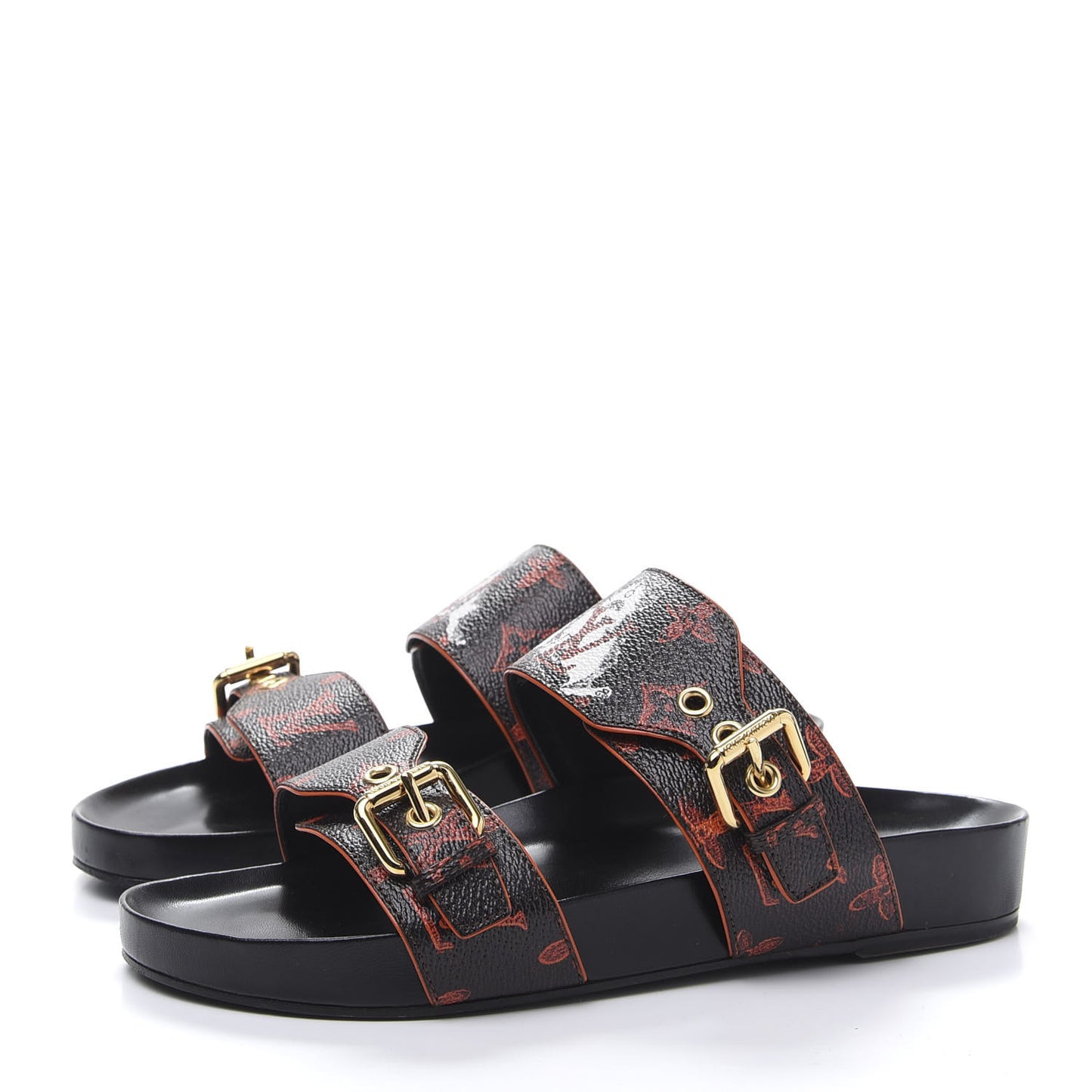 Catogram Bom Dia Flat Mule 38 Black Marron
