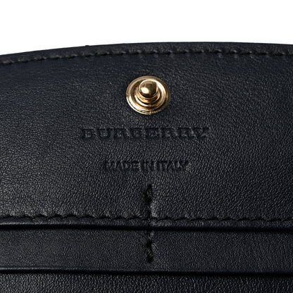 Burberry Grainy Calfskin House Check Porter Continental Wallet Navy 6 of 7