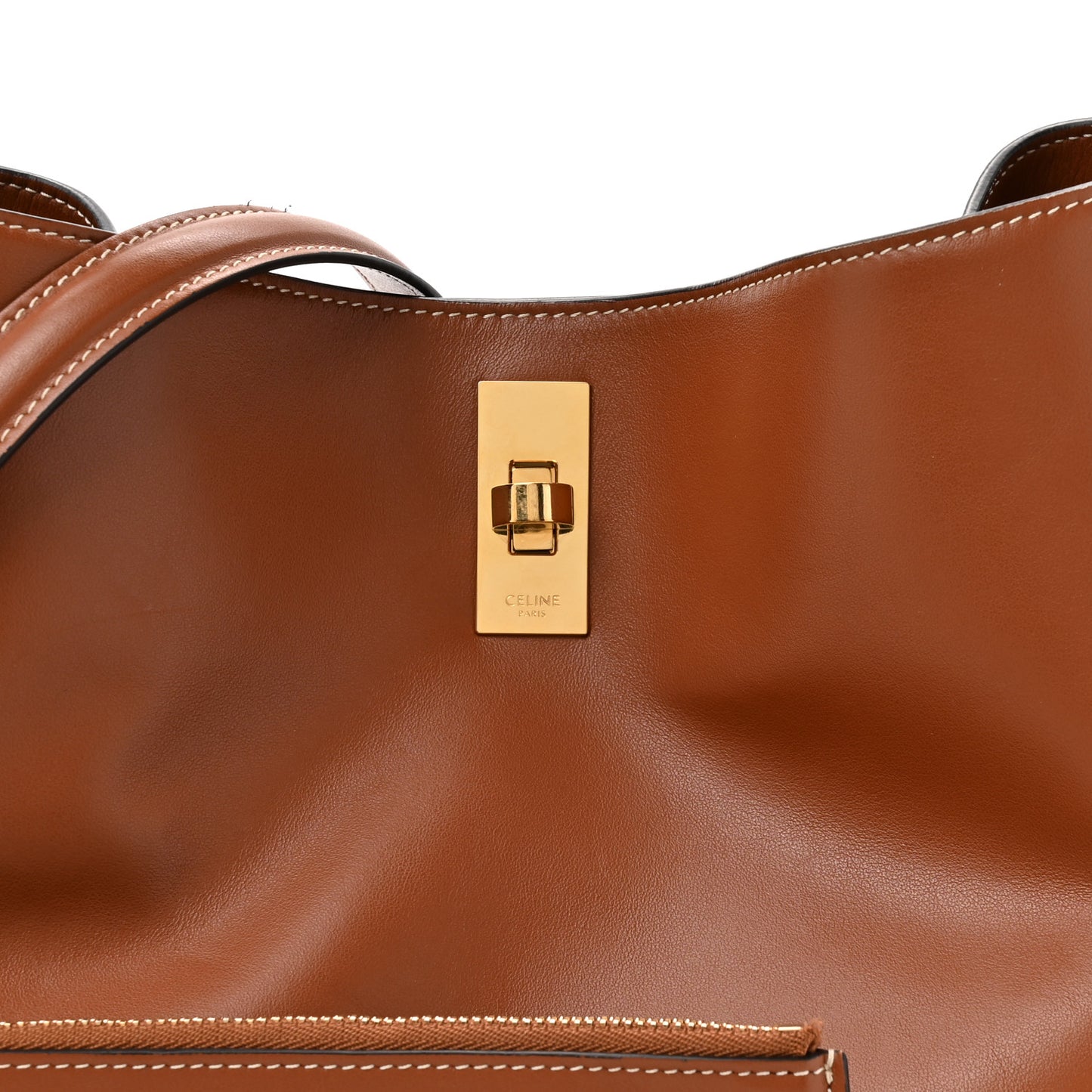 Smooth Calfskin Bucket 16 Bag Tan