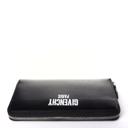 Givenchy Calfskin Logo Zip Around Wallet Black 9 of 10