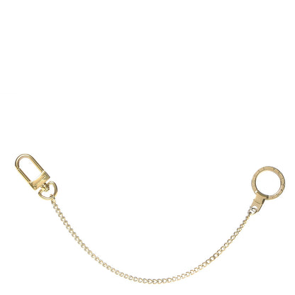 Louis Vuitton Metal Pochette Extender Key Ring Chain Gold 1 of 3