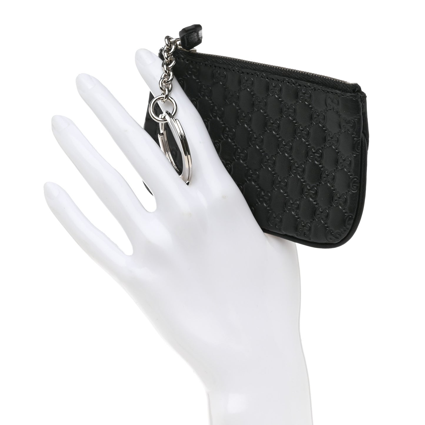 Microguccissima Key Ring Coin Case Black