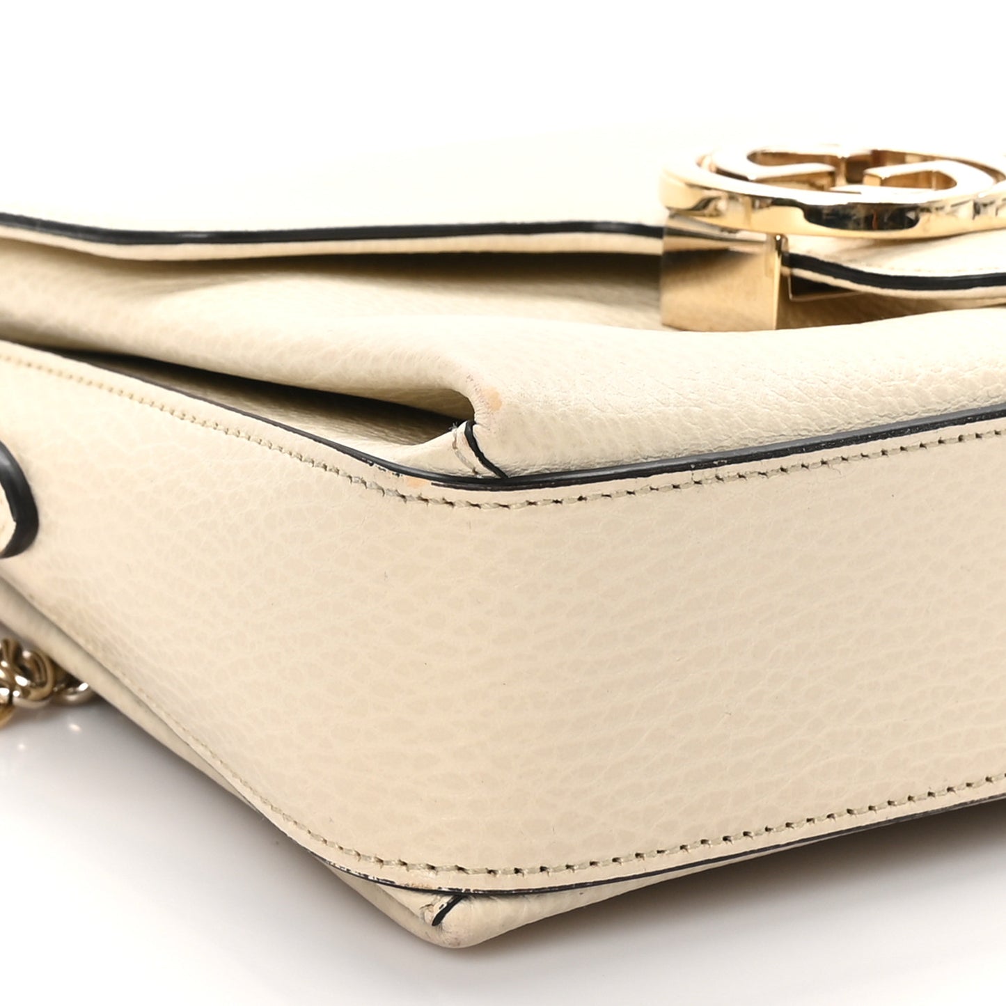 Dollar Calfskin Interlocking G Crossbody Bag Ivoire