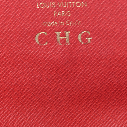 Louis Vuitton Damier Ebene Emilie Wallet Red 8 of 10