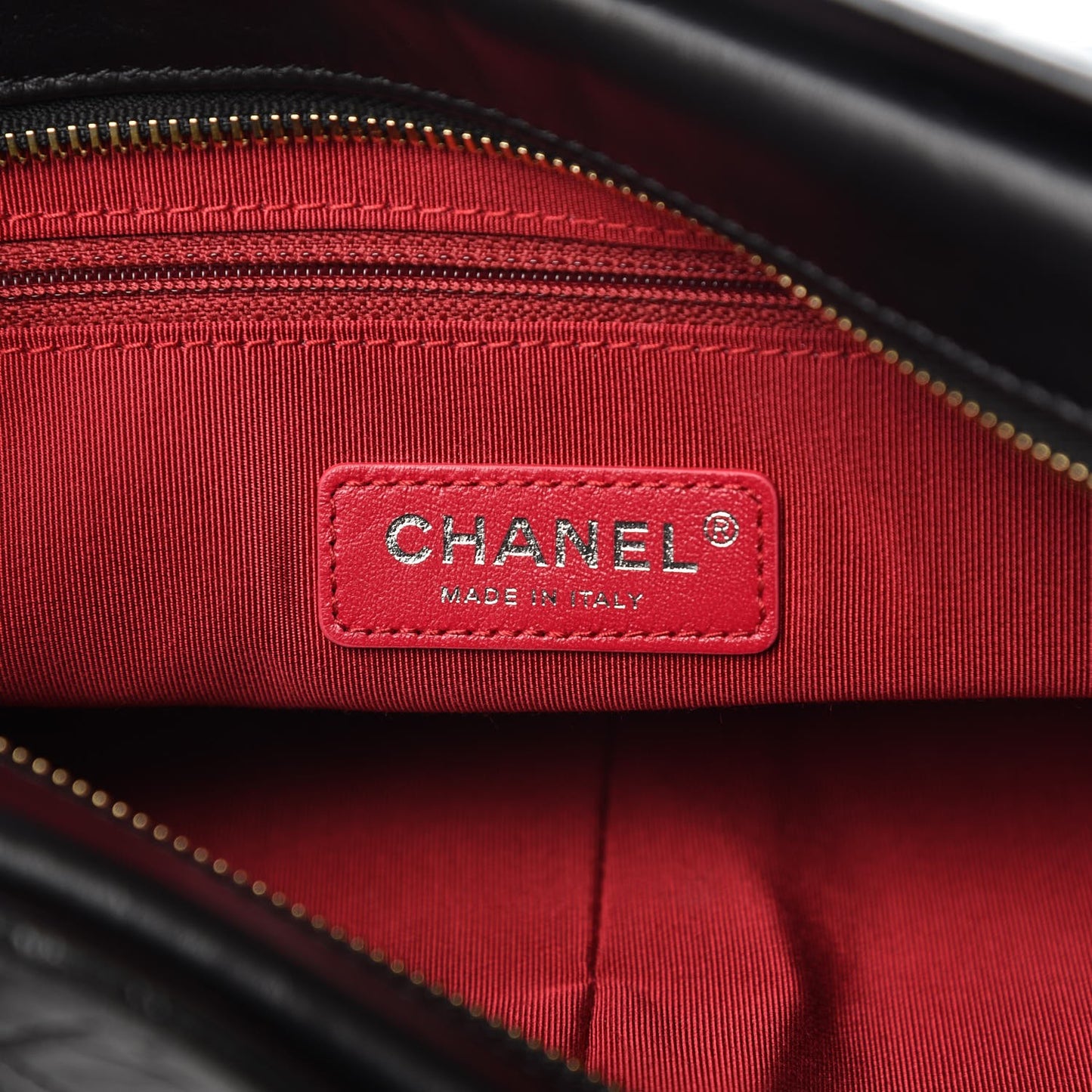 Aged Calfskin Quilted Large Gabrielle Hobo Black