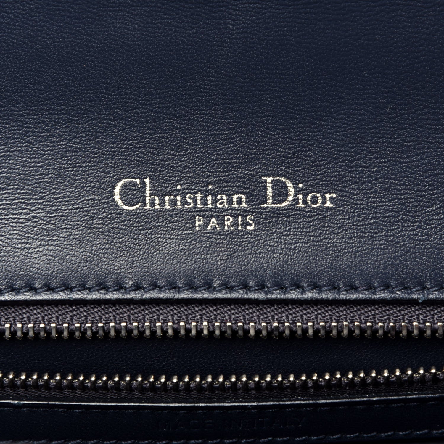 Christian Dior Metallic Patent Micro-Cannage Medium Diorama Flap Bag Silver 6 of 9