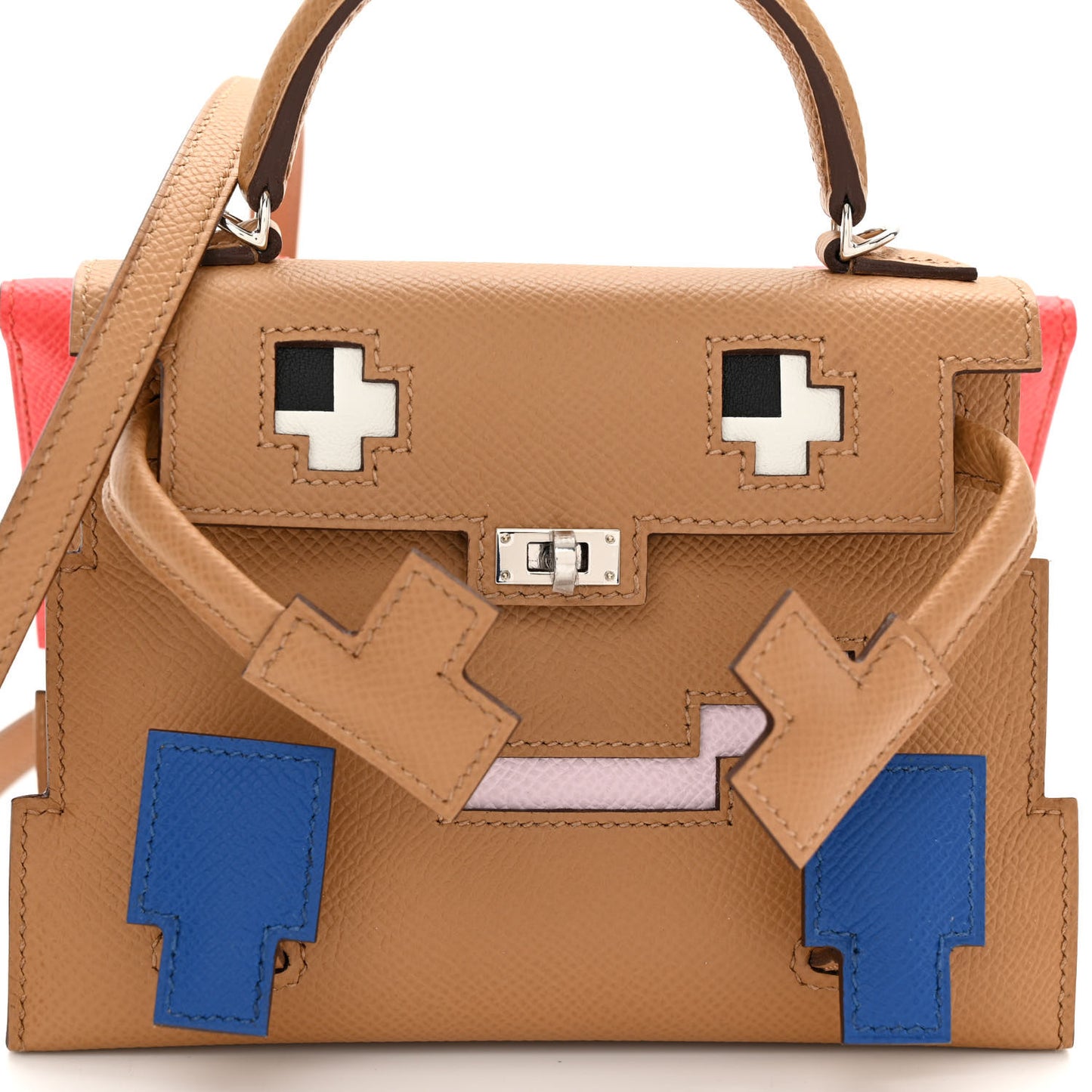 Epsom Swift Quelle Idole Picto Kelly Doll Handbag Biscuit Rose Texas Blue France