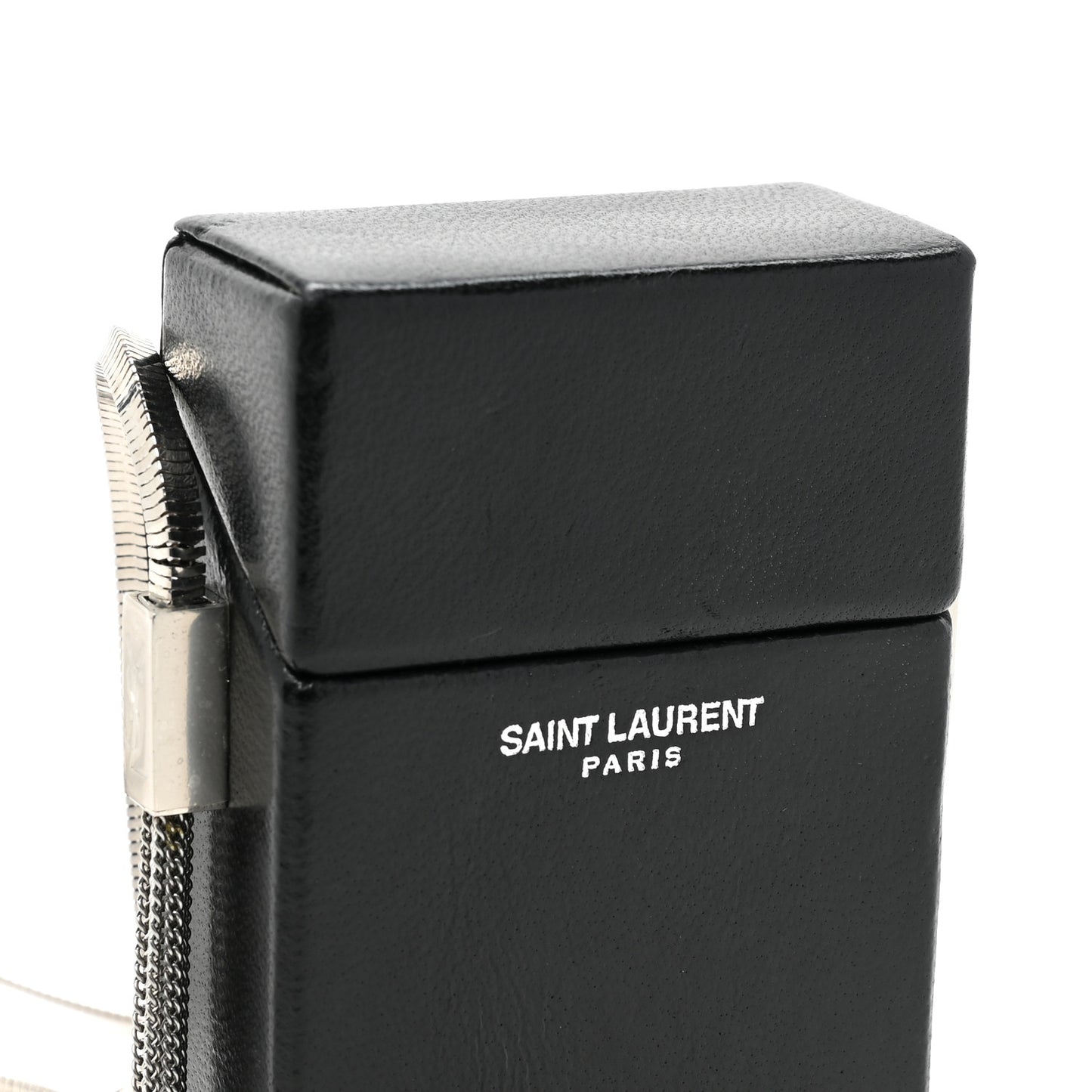 Lambskin Smoking Box Crossbody Black