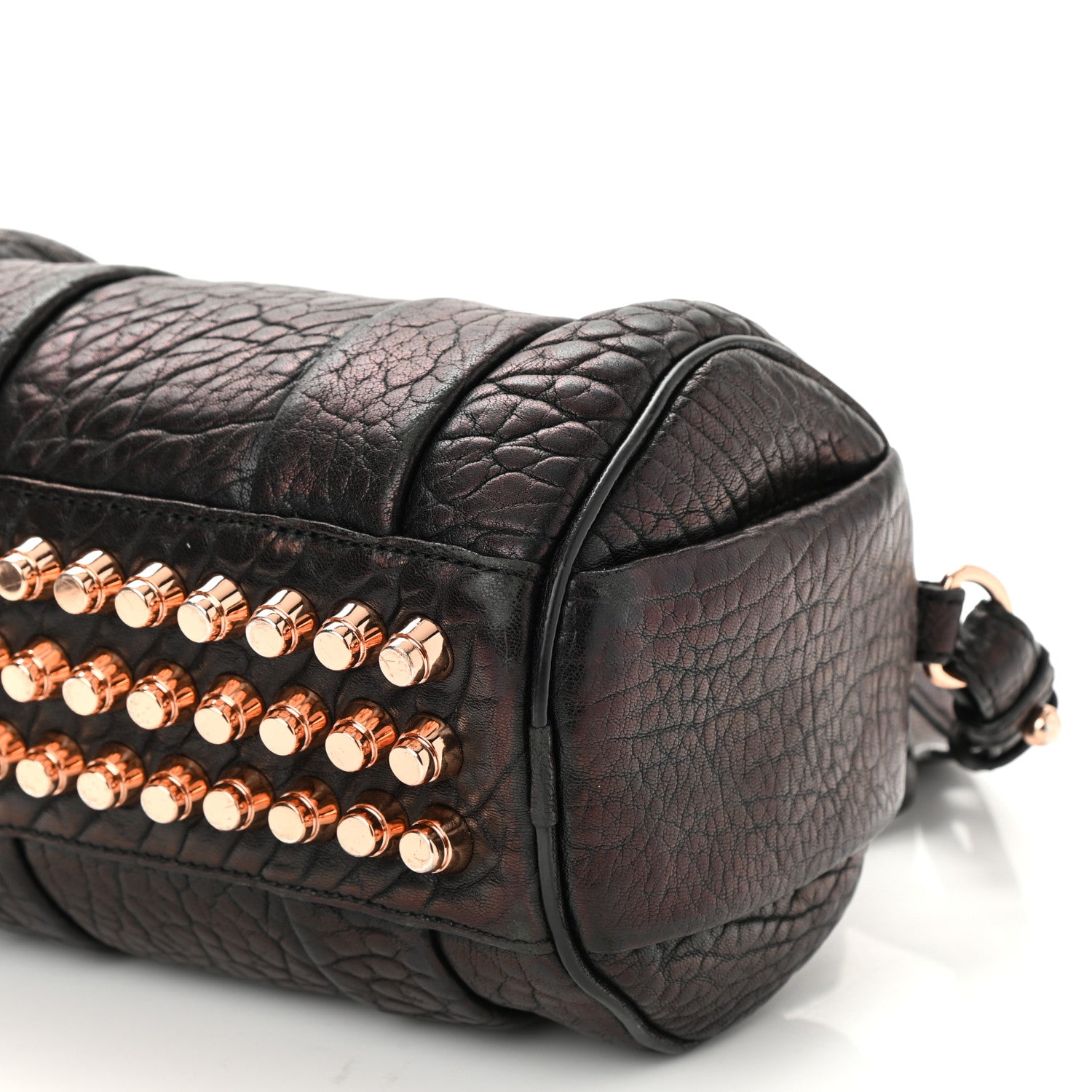 Alexander Wang Pebbled Lambskin Mini Rockie Black Rose Gold Hardware 8 of 8