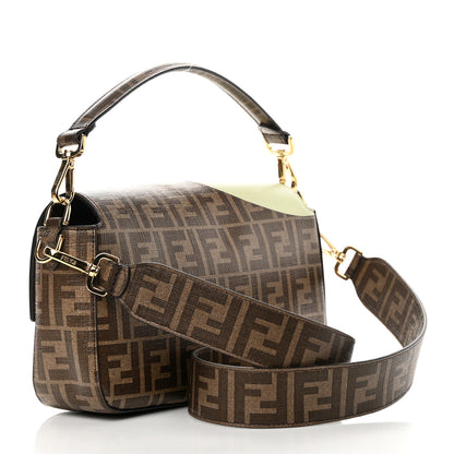 Fendi Glazed Fabric FF 1974 Hairdo Girls Inlay Baguette Mogano Panna Multicolor 3 of 12