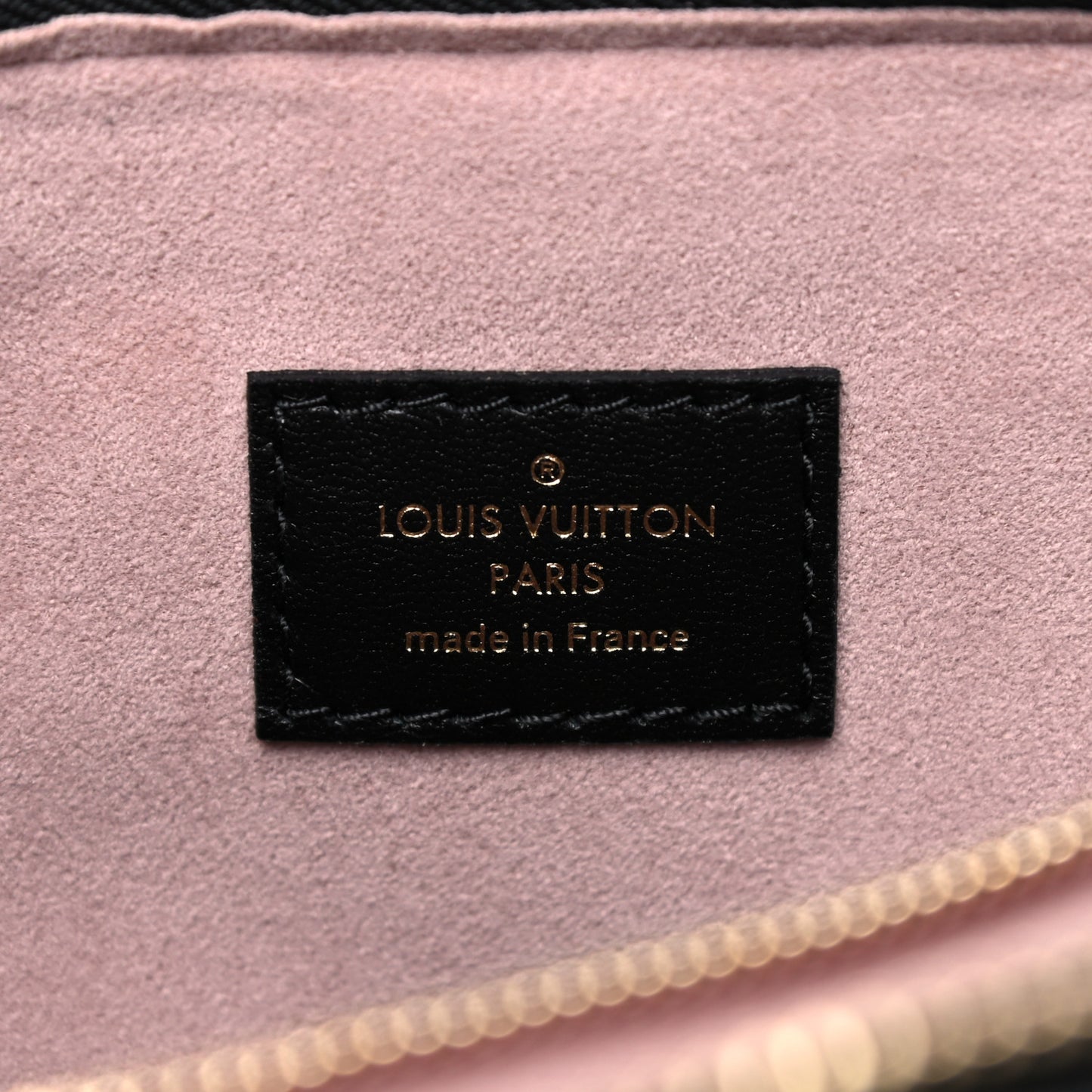 Lambskin Embossed Monogram Coussin PM Black