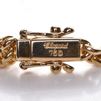 Chopard 18K Yellow Gold Happy Diamonds Heart Chain Bracelet 3 of 4