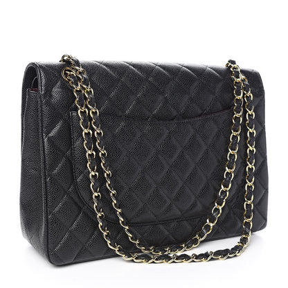 Chanel Caviar Quilted Maxi Double Flap Black 3 of 14