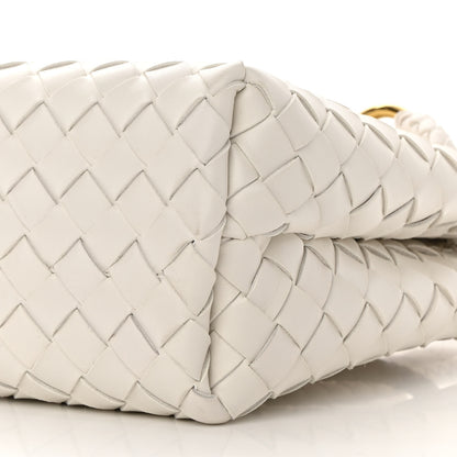 Bottega Veneta Nappa Intrecciato Small Andiamo Shoulder Bag White 9 of 10