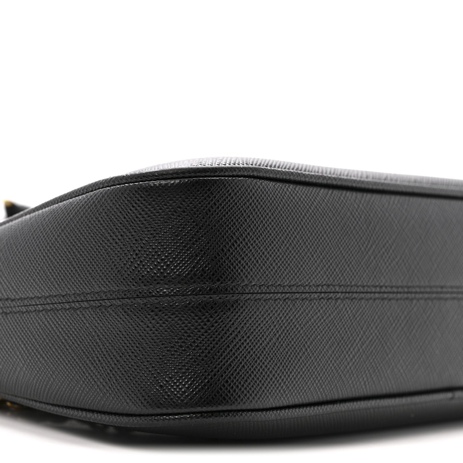 Prada Saffiano Lux Re-Edition 2005 Shoulder Bag Black 9 of 10