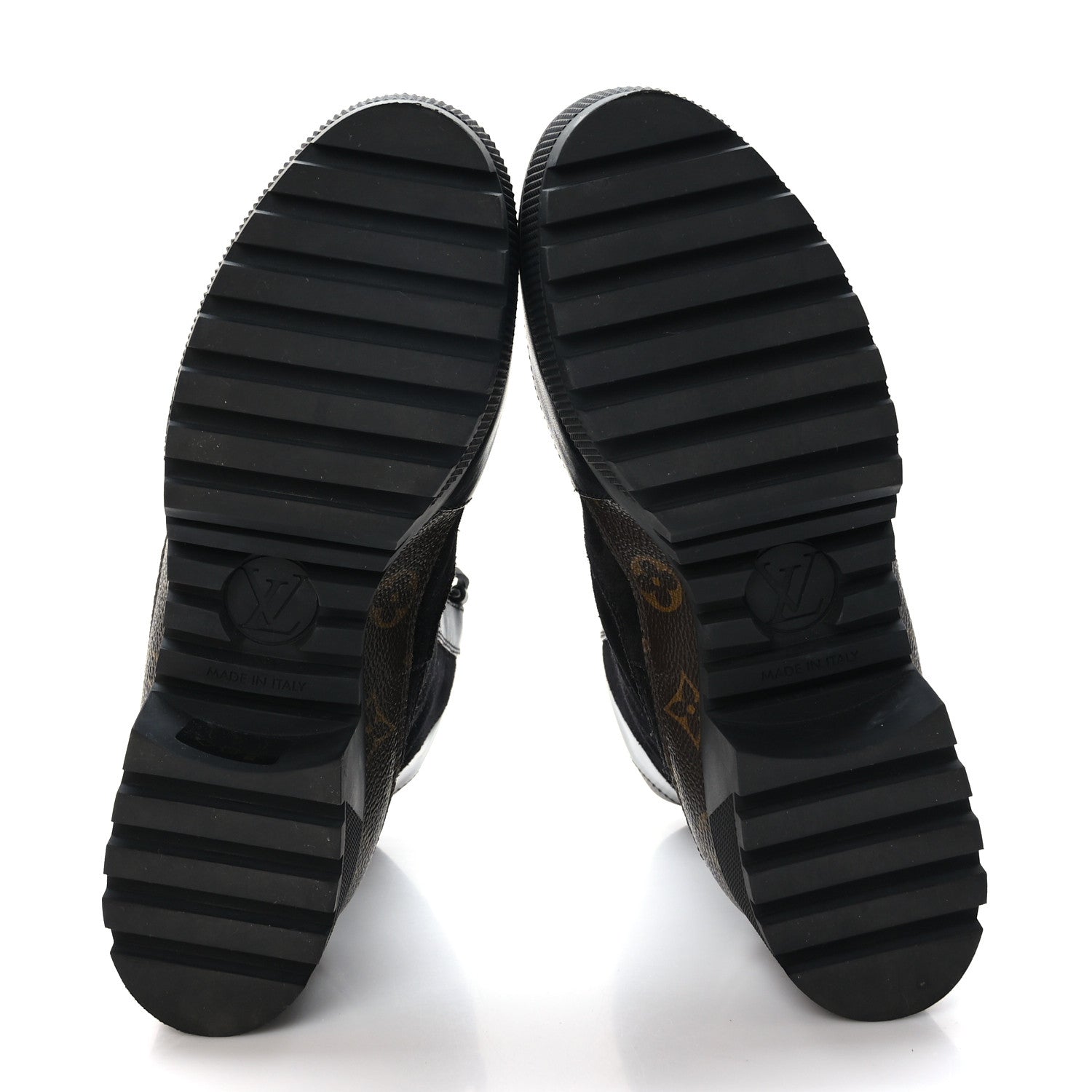 Louis Vuitton Suede Calfskin Monogram Laureate Platform Desert Boots 40 Black 5 of 8