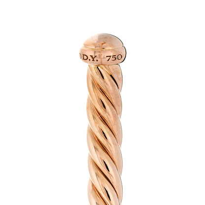 David Yurman 18K Rose Gold 4mm Cablespira Bracelet 4 of 4