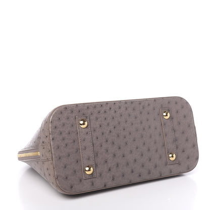 Louis Vuitton Ostrich Alma PM Gris 4 of 9