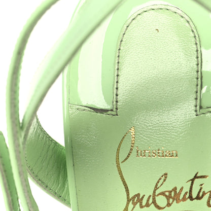 Christian Louboutin Patent Loubigirl 100 Sandals 39.5 Tropique 9 of 10