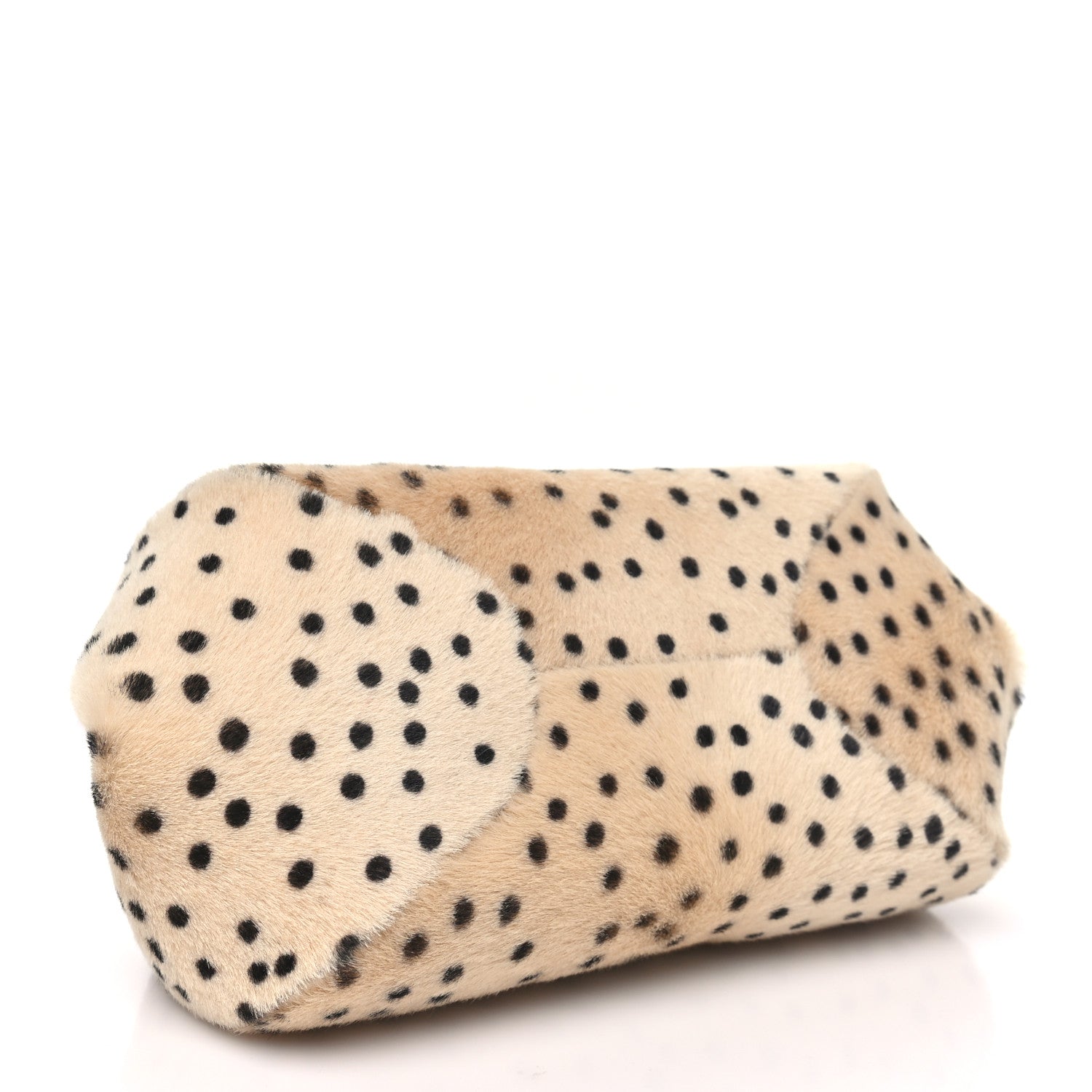 Chanel Pony Hair Cheetah Print Pretty CC Clutch With Strap Light Beige Black 4 of 11