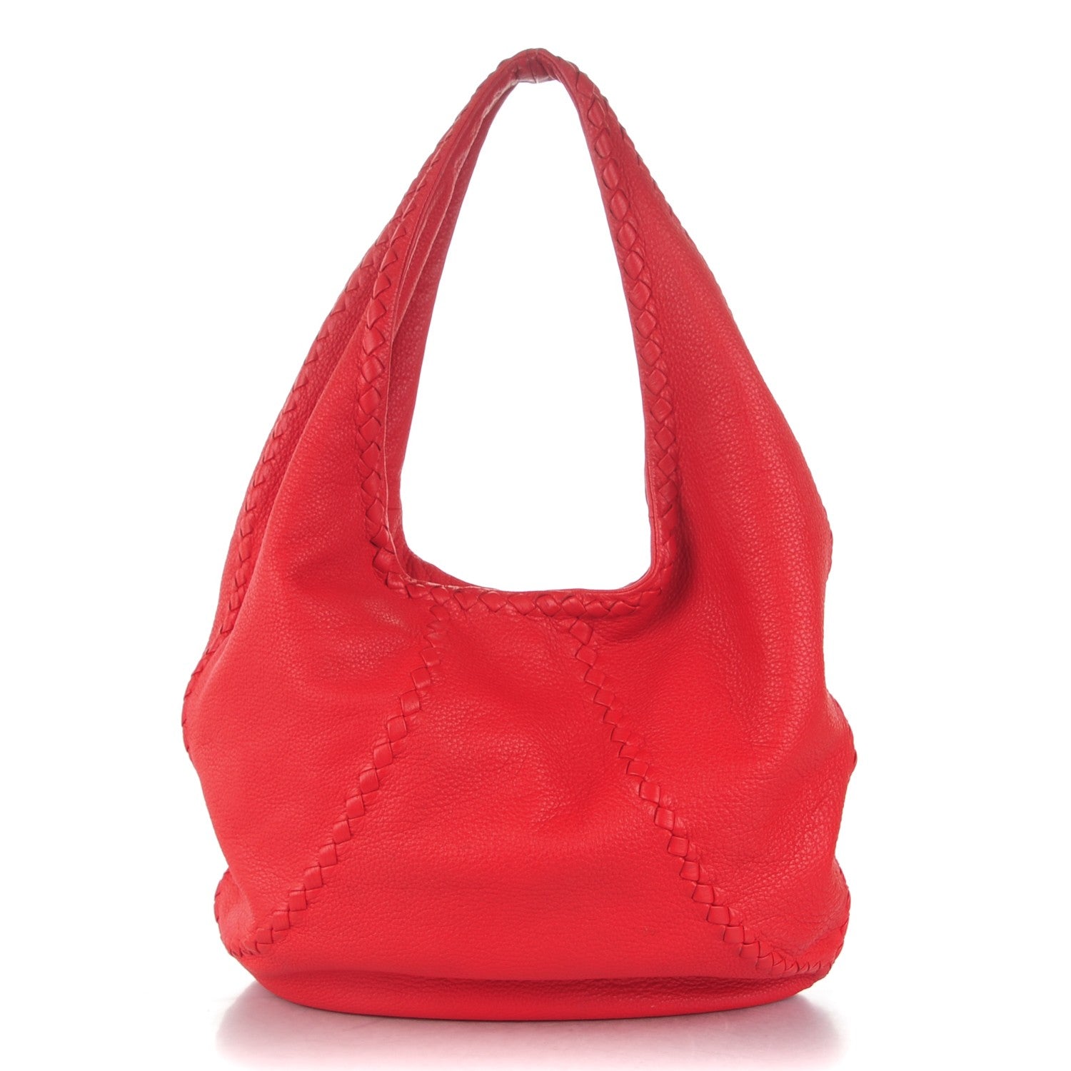 Bottega Veneta Cervo Deerskin Large Hobo Red 1 of 8