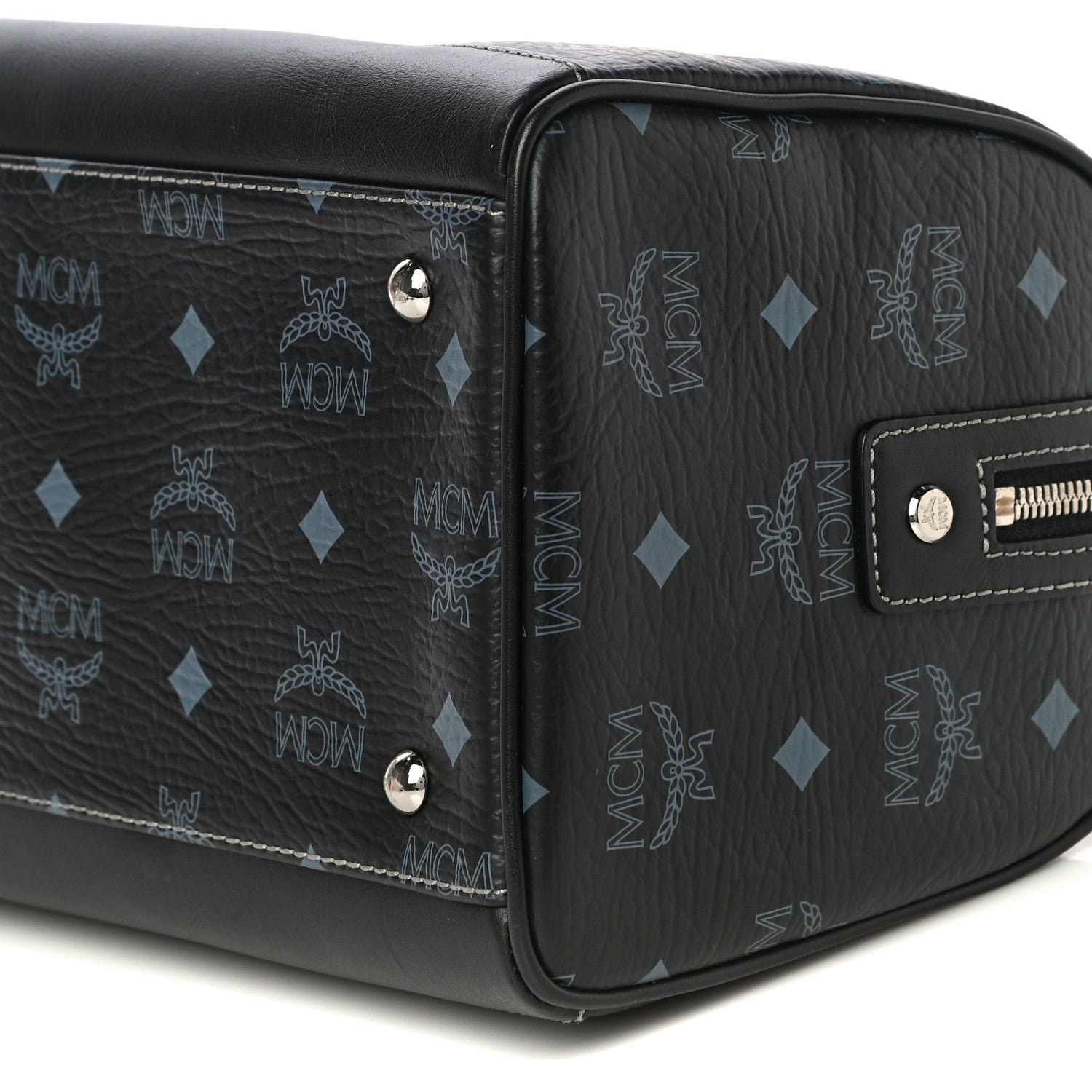 MCM Visetos Small Boston Bag Black 8 of 8