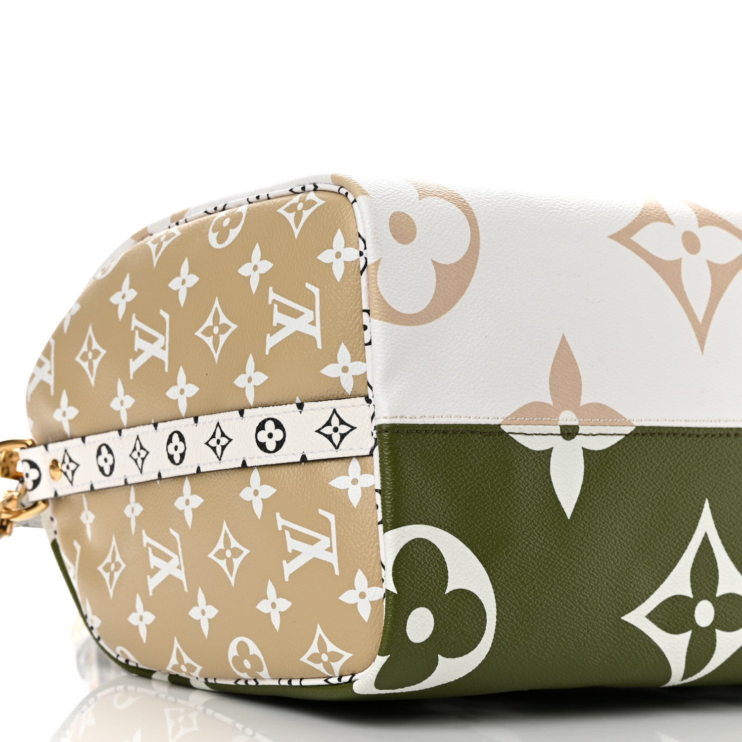 Louis Vuitton Monogram Giant Speedy Bandouliere 30 Kaki Beige 8 of 11
