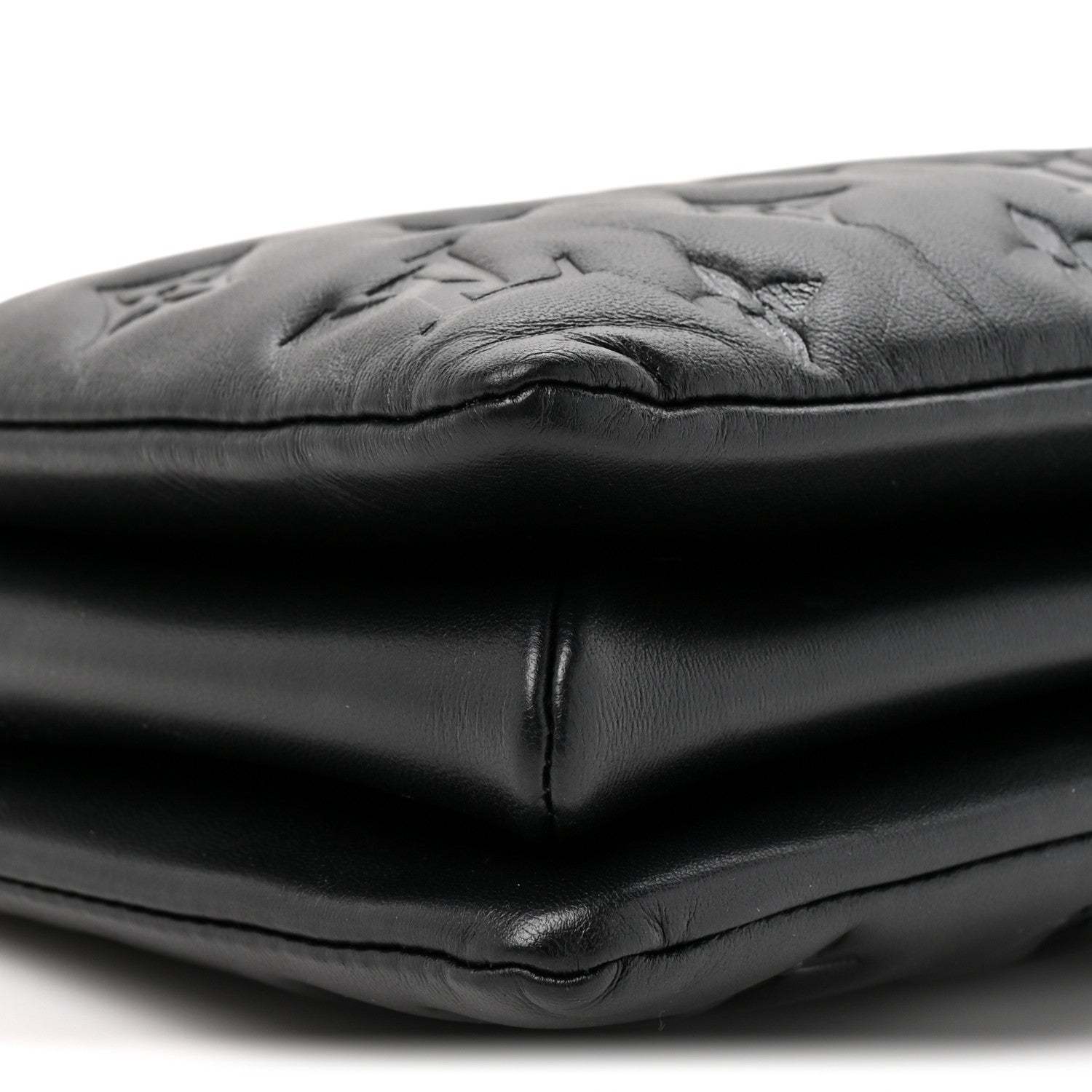 Louis Vuitton Lambskin Embossed Monogram Coussin BB Black 8 of 8