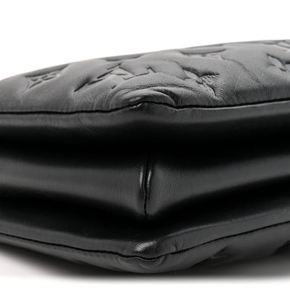 Louis Vuitton Lambskin Embossed Monogram Coussin BB Black 8 of 8