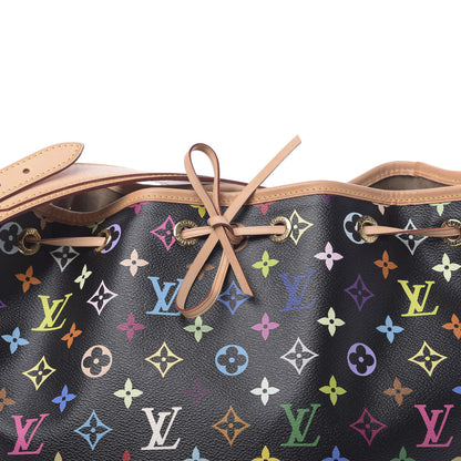 Louis Vuitton Monogram Multicolor Petit Noe Black 7 of 10
