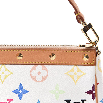 Louis Vuitton Monogram Multicolor Pochette Accessories White 9 of 13