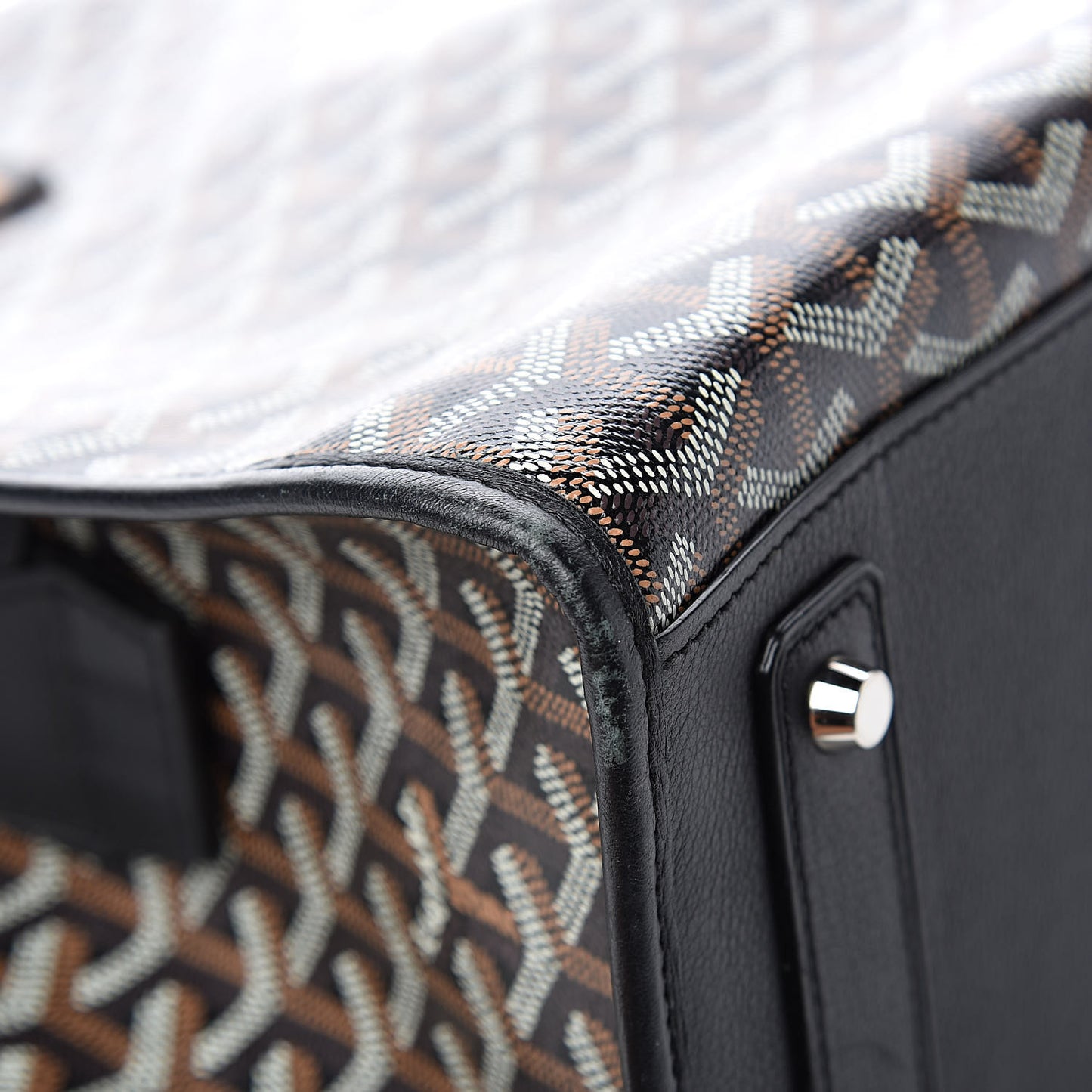 Goyardine Marquises Tote Black