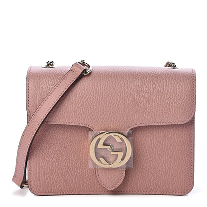 Gucci Dollar Calfskin Small Interlocking G Shoulder Bag Soft Pink 1 of 10