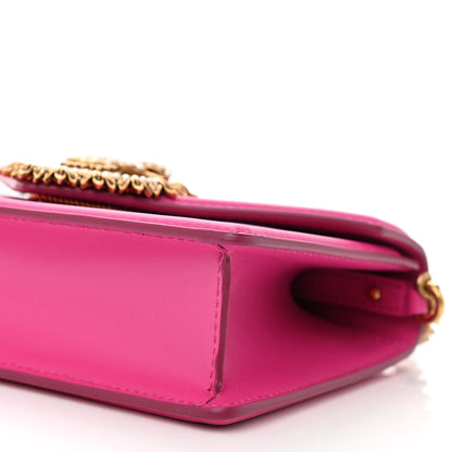 Dolce & Gabbana Smooth Calfskin Small Devotion Envelope Top Handle Bag Pink 7 of 7