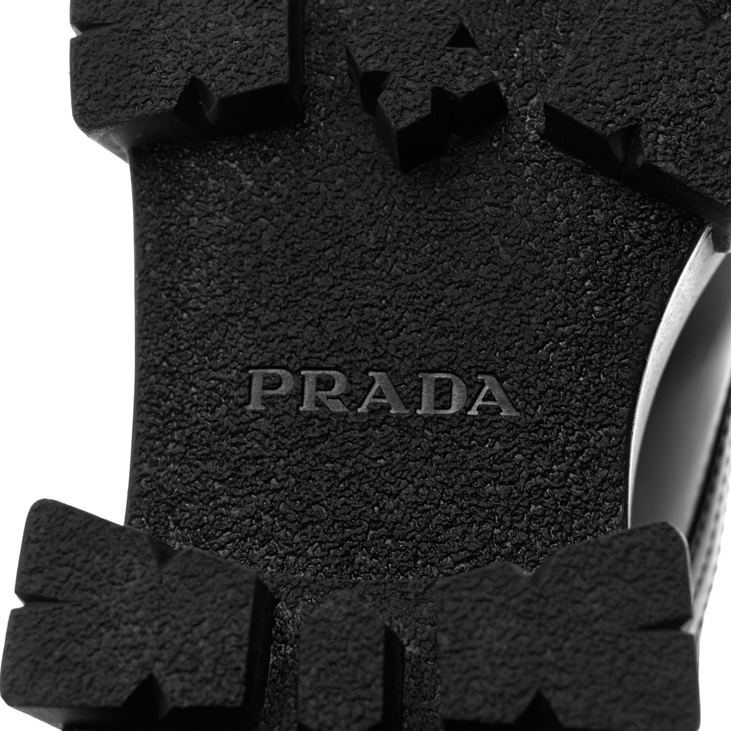 Prada Spazzolato Rois Nylon Metal Triangle Logo Monolith Pouch Pocket 55mm Boots 39 Black 8 of 13