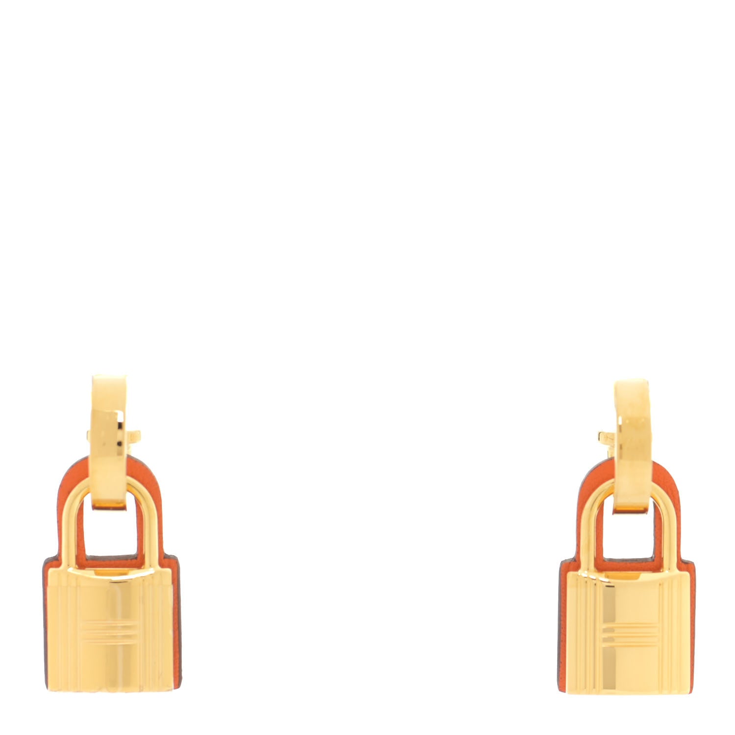 Hermes Swift O'Kelly Earrings Orange 1 of 8