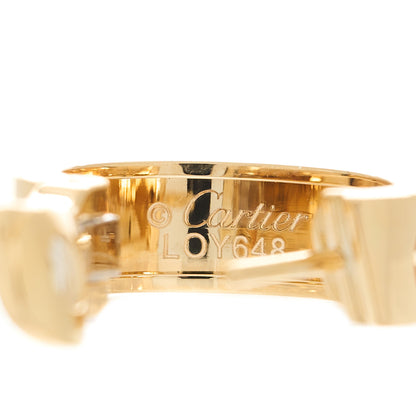 Cartier 18K Yellow Gold 5.5mm LOVE French Clip Hoop Earrings 4 of 5
