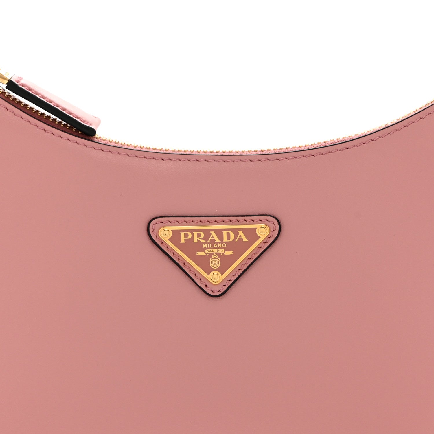 Prada Soft Calfskin Arque Shoulder Bag Alabastro 8 of 10