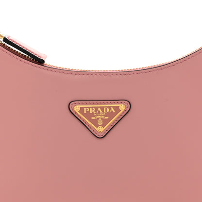 Prada Soft Calfskin Arque Shoulder Bag Alabastro 8 of 10